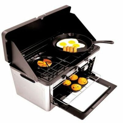 COMBINÉ FOUR / RÉCHAUD DE CAMPING - BAYA SUN - attention produit neuf avec défaut d’aspect suite à un sinistre transport - produit neuf jamais utilisé