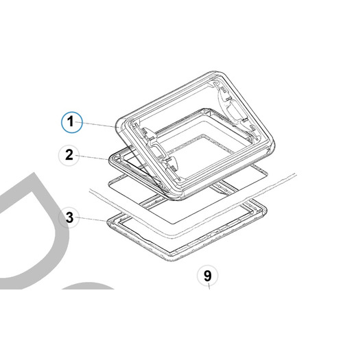 CADRE POUR HEKI 1 - DOMETIC