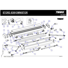 Miniature Support Tube Central 6300 - THULE N° 1