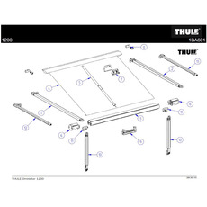 Miniature Embout tube d'enroulement Omnistor 1200 gauche + droite - THULE N° 2