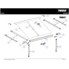 Miniature Kit de fixation rafter 1200 - 2PCS - THULE N° 2