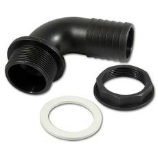 Miniature Raccord coudé grand épaulement Ø 40 mm filetage 1/2 N° 0