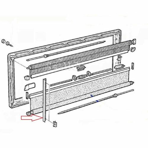 2 guides d'1m pour Baie S4 - DOMETIC