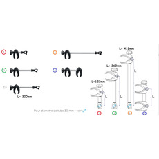 Miniature BRAS PORTE VELOS BIKE HOLDER 1 (12CM) AVEC SERRURE - THULE N° 5 Miniature BRAS PORTE VELOS BIKE HOLDER 1 (12CM) AVEC SERRURE - THULE N° 5