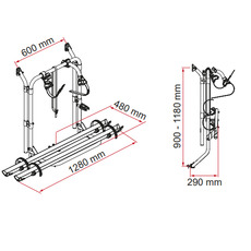 Miniature Porte vélos fourgon Carry Bike 200 D - FIAMMA N° 1