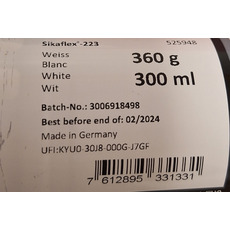 Miniature Mastic 223 blanc UV - SIKA DATE DE PEREMPTION DEPASSE 02/2024 N° 1 Miniature Mastic 223 blanc UV - SIKA DATE DE PEREMPTION DEPASSE 02/2024 N° 1