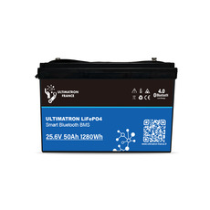 Miniature Batterie Lithium ULTIMATRON LiFePO4 Smart BMS 25.6V 50AH N° 0 Miniature Batterie Lithium ULTIMATRON LiFePO4 Smart BMS 25.6V 50AH N° 0