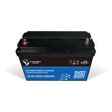 Miniature Batterie Lithium ULTIMATRON LiFePO4 Smart BMS 25.6V 50AH N° 1 Miniature Batterie Lithium ULTIMATRON LiFePO4 Smart BMS 25.6V 50AH N° 1