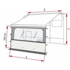 Miniature FACADE DE STORE BLOCKER PRO 3,20 METRES F80/F65 - FIAMMA N° 4 Miniature FACADE DE STORE BLOCKER PRO 3,20 METRES F80/F65 - FIAMMA N° 4