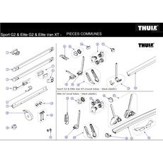 Miniature PINCE SUPPORT PLATEFORME ELITE G2 - THULE N° 1 Miniature PINCE SUPPORT PLATEFORME ELITE G2 - THULE N° 1
