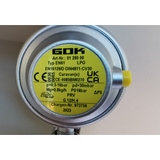 Miniature DETENDEUR GAZ VASP - SANS MANOMETRE 30MB GOK TYP EN61 PS 16 BAR - DROIT 0,8 KG/H N° 1 Miniature DETENDEUR GAZ VASP - SANS MANOMETRE 30MB GOK TYP EN61 PS 16 BAR - DROIT 0,8 KG/H N° 1