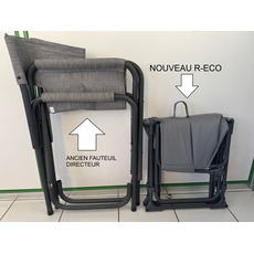 Miniature FAUTEUIL DIRECTEUR PLIANT GRIS CHINE ULTRA COMPACT R-ECO - TRIGANO N° 1 Miniature FAUTEUIL DIRECTEUR PLIANT GRIS CHINE ULTRA COMPACT R-ECO - TRIGANO N° 1