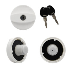 Miniature Coupelle de remplissage d'eau noire avec bouchon à clef magnétique blanc - FAP N° 2