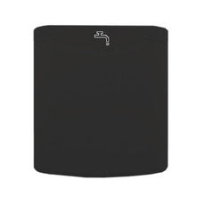 Miniature Coupelle de remplissage d'eau noire avec bouchon à clef magnétique blanc - FAP N° 3