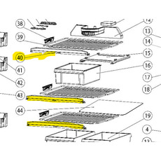Miniature Barre de retenue pour réfrigérateurs T2160/T2175 - THETFORD N° 1 Miniature Barre de retenue pour réfrigérateurs T2160/T2175 - THETFORD N° 1