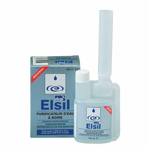 Purificateur eau ELSIL 100 mL - ELSAN ATTENTION PRODUIT NEUF AVEC UN DEFAUT D'ASPECT SUITE A UN SINISTRE TRANSPORT - PRODUIT NEUF JAMAIS UTLISE