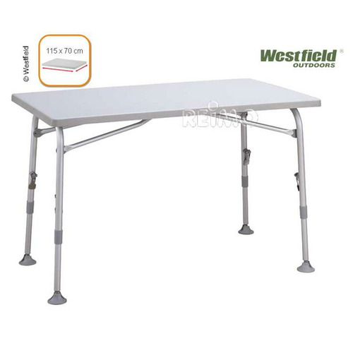 TABLE DE CAMPING CAMPICO SUPERB 115 WESTFIELD OUTDOORS 115 X 70CM - attention produit avec défaut d’aspect suite à un sinistre transport - produit neuf jamais utilisé TABLE DE CAMPING CAMPICO SUPERB 115 WESTFIELD OUTDOORS 115 X 70CM - attention produit avec défaut d’aspect suite à un sinistre transport - produit neuf jamais utilisé