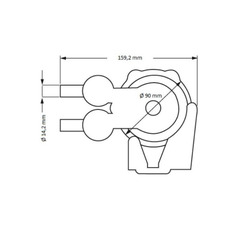 Miniature Pompe à pied double effet 15 Litres minute - OSCULATI N° 2