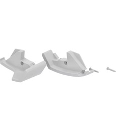 Miniature Embouts droit + gauche Boitier Anodisé- THULE N° 0 Miniature Embouts droit + gauche Boitier Anodisé- THULE N° 0