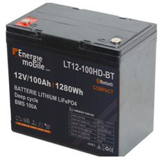 Miniature Batterie Lithium LT 12-100 Ah HD-BT - 1280 Wh - ENERGIE MOBILE N° 1 Miniature Batterie Lithium LT 12-100 Ah HD-BT - 1280 Wh - ENERGIE MOBILE N° 1