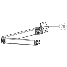 Miniature Bras à ressort droit complet pour store Omnistor 5003 (2.3 m)- THULE N° 0 Miniature Bras à ressort droit complet pour store Omnistor 5003 (2.3 m)- THULE N° 0