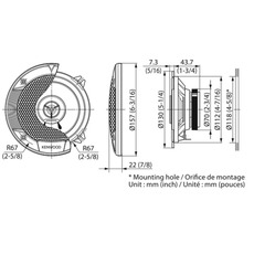 Miniature Haut-parleurs KENWOOD - 2 voies 13 cm 260W KFC-S1366 N° 1 Miniature Haut-parleurs KENWOOD - 2 voies 13 cm 260W KFC-S1366 N° 1