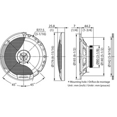 Miniature Haut-parleurs KENWOOD - 2 voies 17 cm 300W KFC-S1766 N° 1 Miniature Haut-parleurs KENWOOD - 2 voies 17 cm 300W KFC-S1766 N° 1