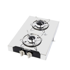 Miniature Réchaud chrome 2 feux - 440 x 290 mm- CARBEST - BOUTON SUR LARGEUR N° 0 Miniature Réchaud chrome 2 feux - 440 x 290 mm- CARBEST - BOUTON SUR LARGEUR N° 0