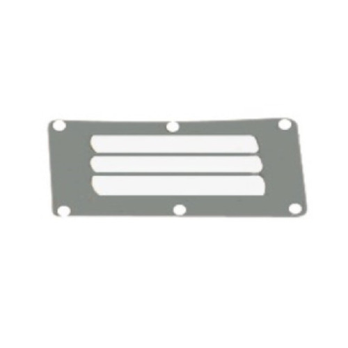Grille aération inox 67x127 mm - AVEC MOUSTIQUAIRE - OSCULATI