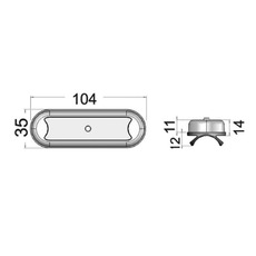 Miniature Plafonnier compact LED IP65/67 N° 1