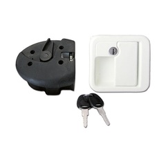 Miniature SERRURE COMPLETE BLANCHE 1090 - FAP // Attention produit neuf avec défaut d'aspect suite à un sinistre transport - produit neuf jamais utilisé N° 0