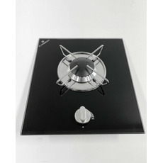 Miniature Réchaud Cristal - 1 FEU - 325 x 290 mm - NOIR - CARBEST N° 0