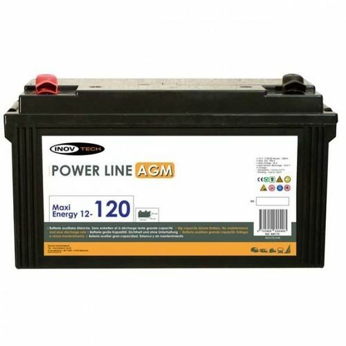 Batterie Camping car Power Line - AGM 120 A/h 12 Volts - INOVTECH Batterie Camping car Power Line - AGM 120 A/h 12 Volts - INOVTECH