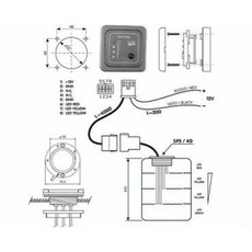 Miniature Module eau propre et eau usée livré avec cable et sonde - CBE N° 1