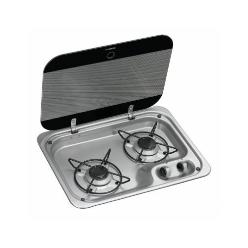 RÉCHAUD ENCASTRABLE 2 FEUX HBG 2335 - ALLUMAGE 12V - DOMETIC