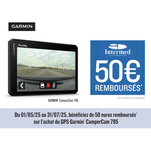 CamperCam 795 - GPS Camping-car 7 pouces avec caméra intégrée - GARMIN