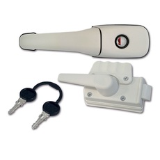 Miniature SERRURE ROULOTTE BLANCHE - ZADI ATTENTION PRODUIT NEUF AVEC UN DEFAUT D'ASPECT SUITE A UN SINISTRE TRANSPORT - PRODUIT NEUF JAMAIS UTLISE N° 0