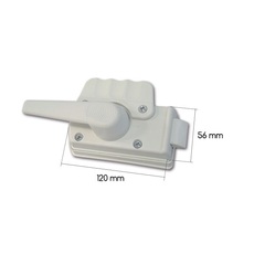Miniature SERRURE ROULOTTE BLANCHE - ZADI ATTENTION PRODUIT NEUF AVEC UN DEFAUT D'ASPECT SUITE A UN SINISTRE TRANSPORT - PRODUIT NEUF JAMAIS UTLISE N° 2