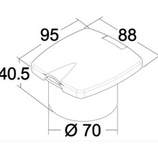 Miniature Douchette New Edge- FLEXIBLE 4 m - OSCULATI N° 2