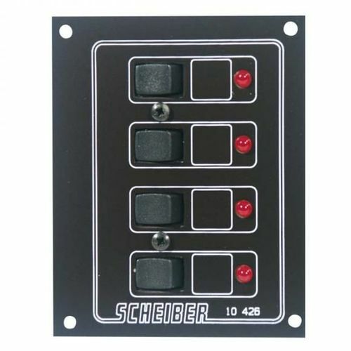 Panneaux à disjoncteurs thermiques auto-réarmables 4 circuits Scheiber