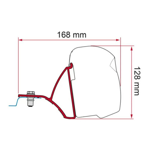 Kit de fixation pour store de paroi F43Van - Trafic/Vivaro/Primastar - FIAMMA Kit de fixation pour store de paroi F43Van - Trafic/Vivaro/Primastar - FIAMMA