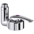 Miniature Robinet mitigeur Compact TWIST Ø39 mm avec contacteur et sortie Douchette et Raccord Tétine 10 mm - REICH N° 2