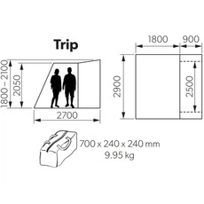 Miniature Auvent trip latéral pour van - KAMPA N° 3 Miniature Auvent trip latéral pour van - KAMPA N° 3