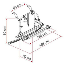 Miniature ATTENTION Produit Reconditionné - Porte vélos Ford CUSTOM Deep Black hayon 2023 - FIAMMA N° 1