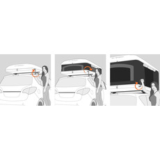 Miniature Tente de toit Air-Sky 360° - MEDIUM - 230 X 145 - COQUE NOIRE - AUTOHOME N° 17