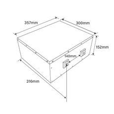 Miniature Batterie Lithium Sous Siège de 12.8V 200Ah LiFePO4 Smart BMS Avec Bluetooth et chauffage intégré - ULTIMATRON N° 9