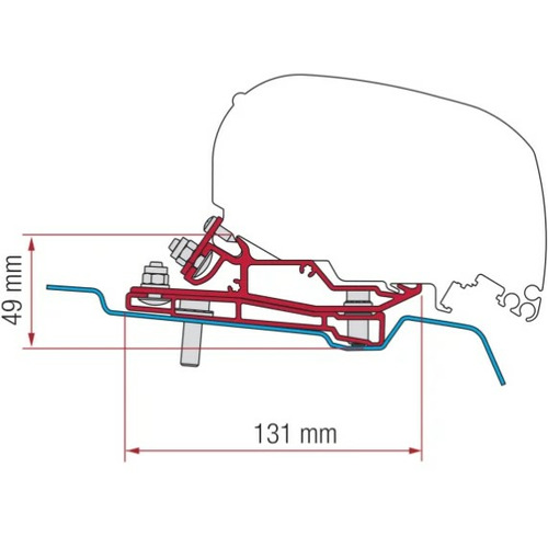 Kit F80 FORD Transit H3 - 400cm - FIAMMA 