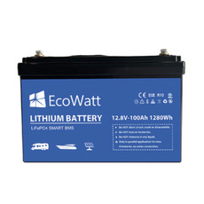 Miniature Pack Lithium 12V – 100Ah avec charge solaire /secteur et DC-DC– Victron & Ecowatt N° 2