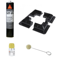 Kit de pose panneau solaire – Supports noirs MASIS & accessoires Sika