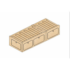 Miniature Lit plumard modulable en bois de peuplier – 120x190 - Robuste, léger et compatible tous vans - N° 4
